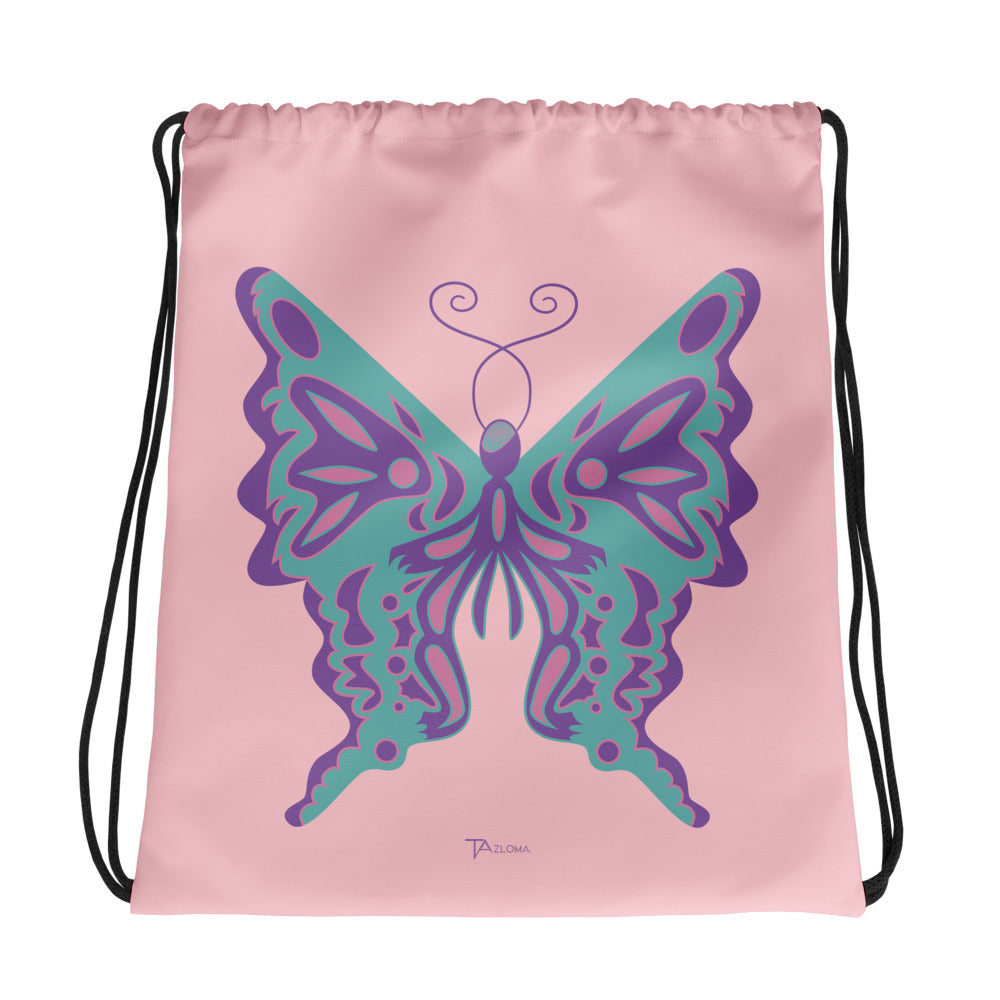 The Butterfly Drawstring Bag - Tazloma