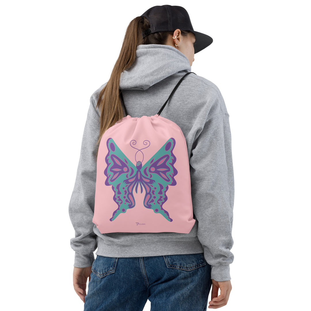 The Butterfly Drawstring Bag - Tazloma