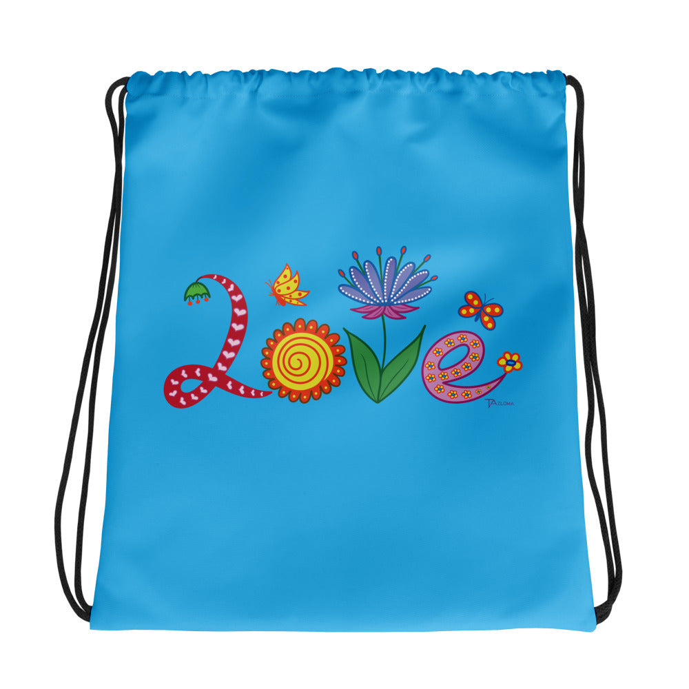 The Love Drawstring Bag - Tazloma