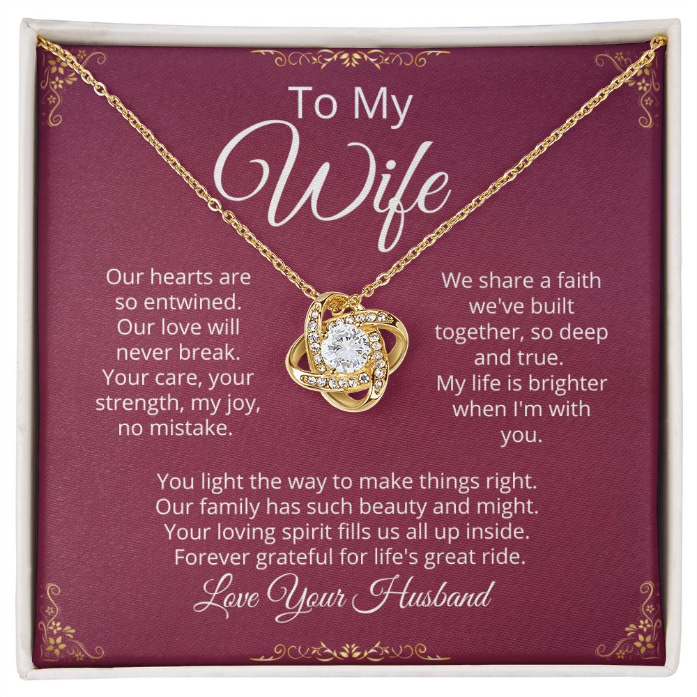 Forever Entwined Our Love Necklace - Tazloma