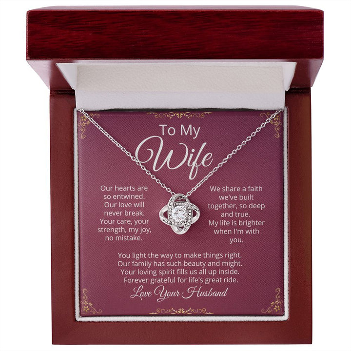 Forever Entwined Our Love Necklace - Tazloma