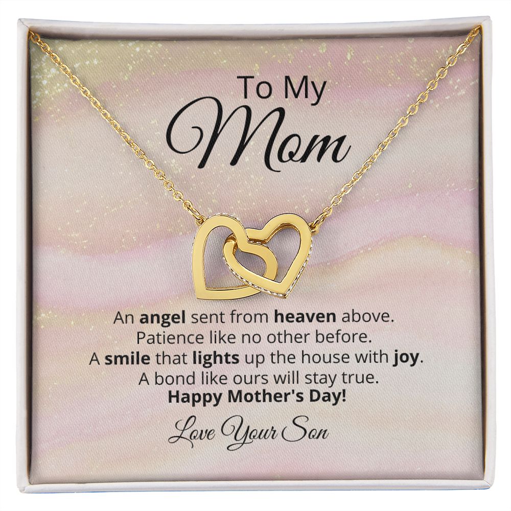 Mom Angel Necklace Patience Joy And Bond Forever - Tazloma