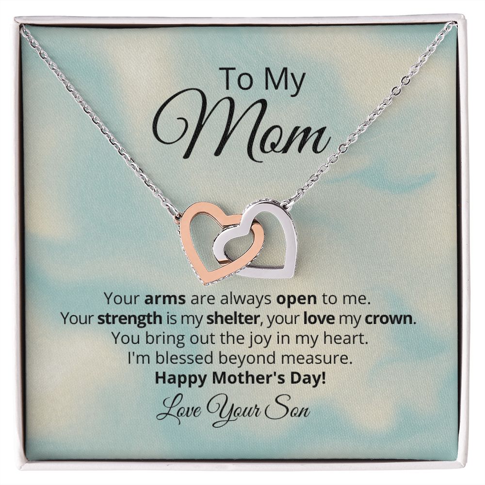 Mom’s Love And Care Necklace Shelter And Crown - Tazloma