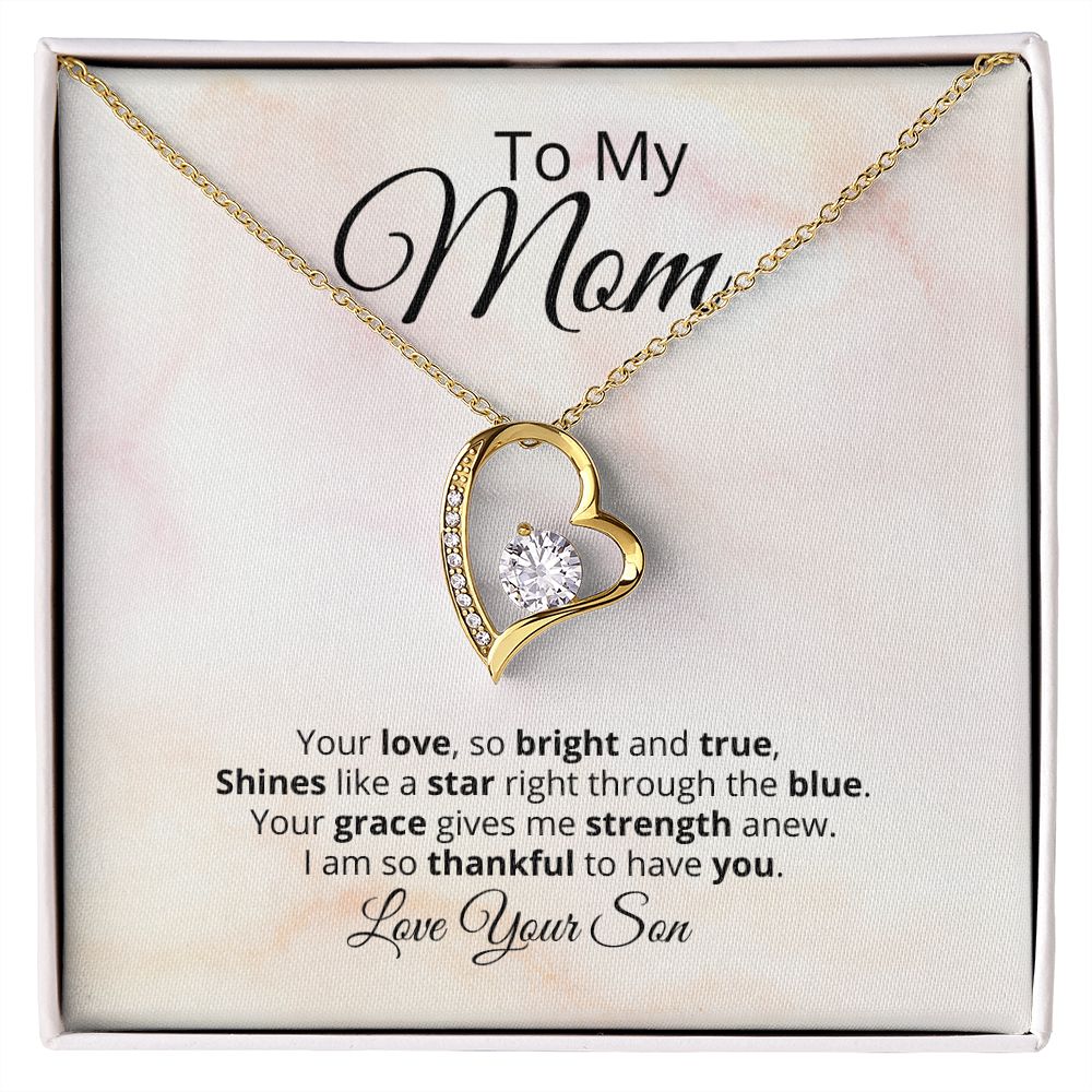 Shining Star Necklace Mom's Strength And Love - Tazloma