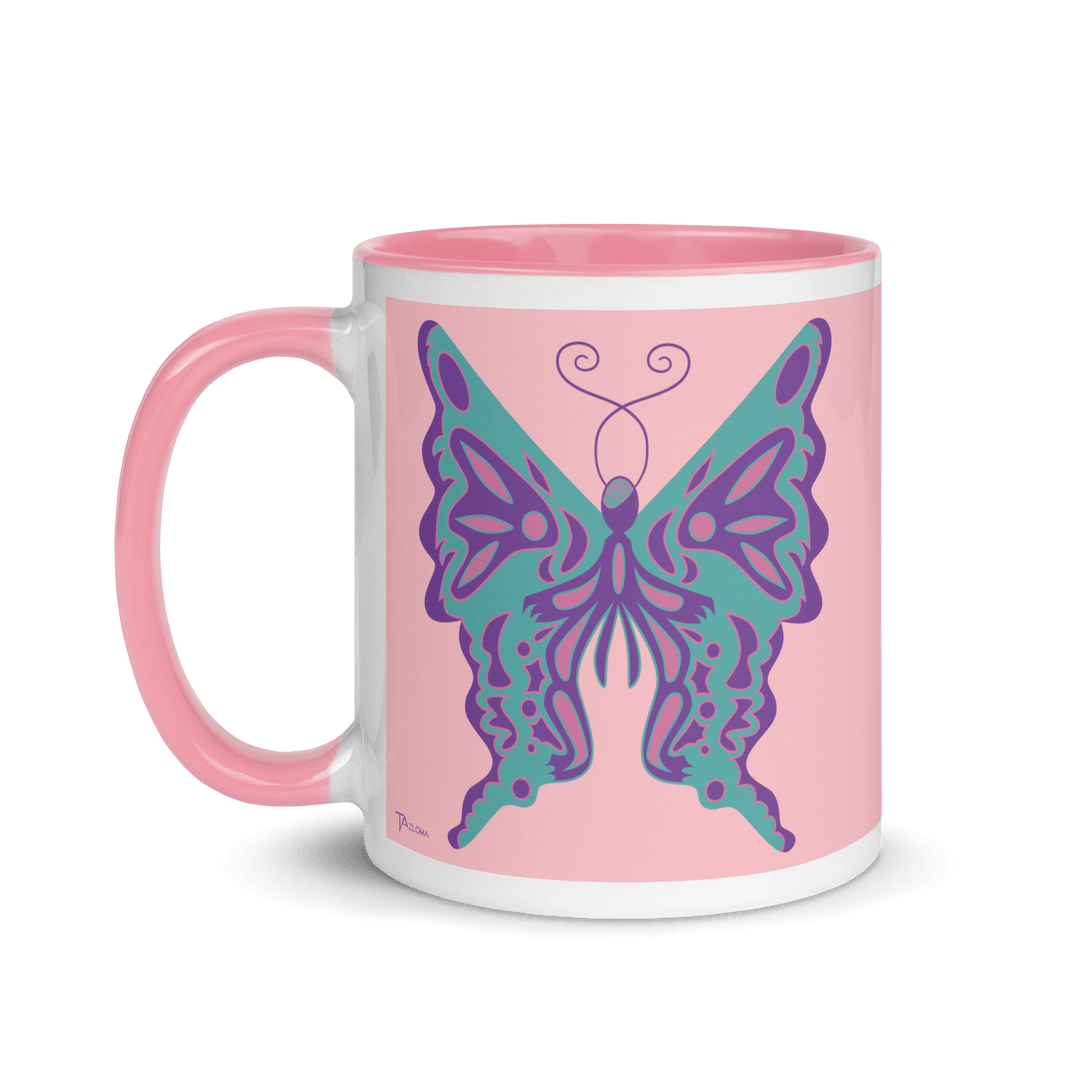 Butterfly Pink Mug - Tazloma