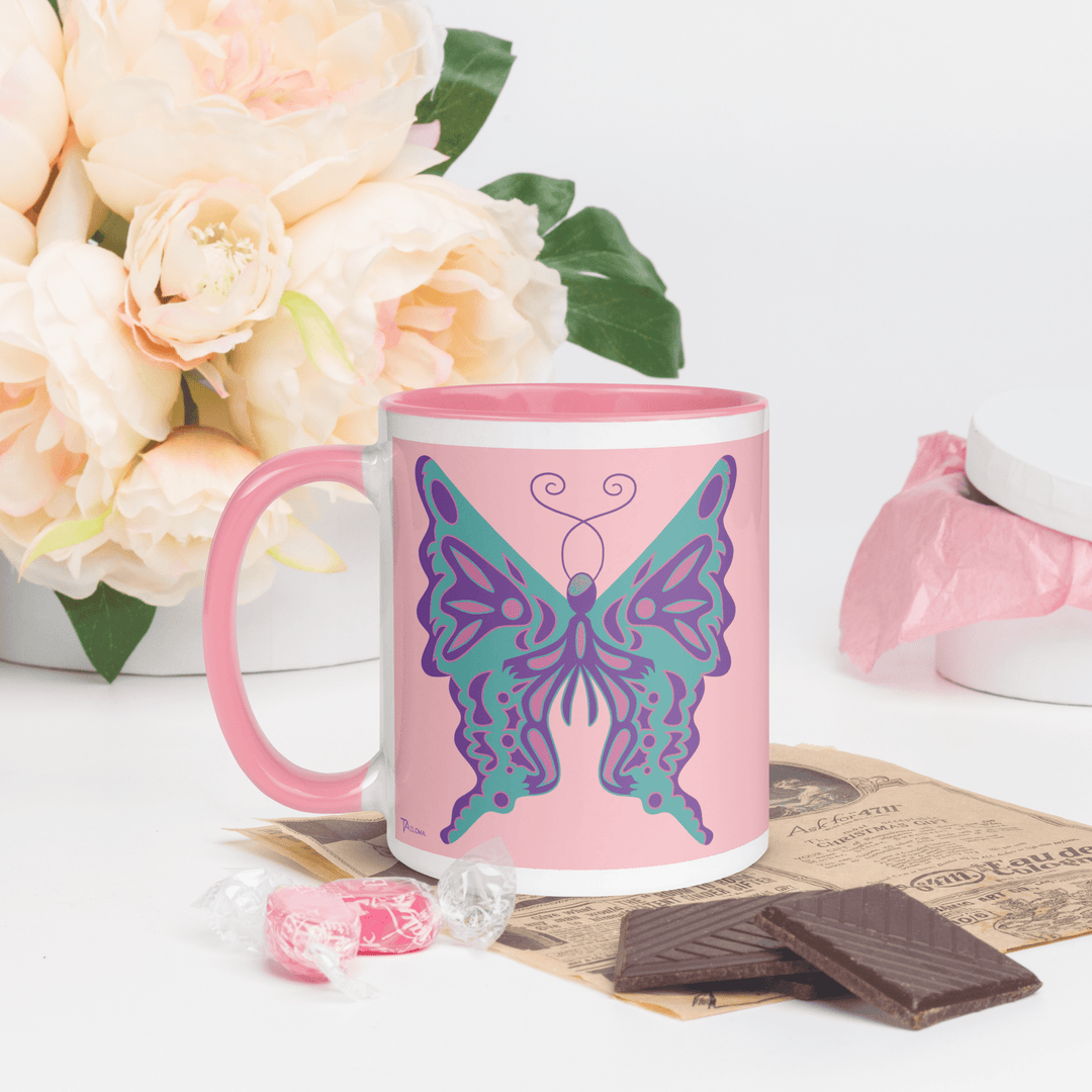 Butterfly Pink Mug - Tazloma