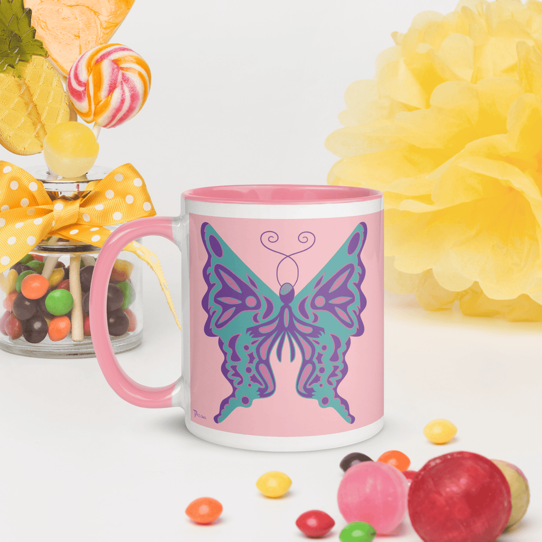 Butterfly Pink Mug - Tazloma