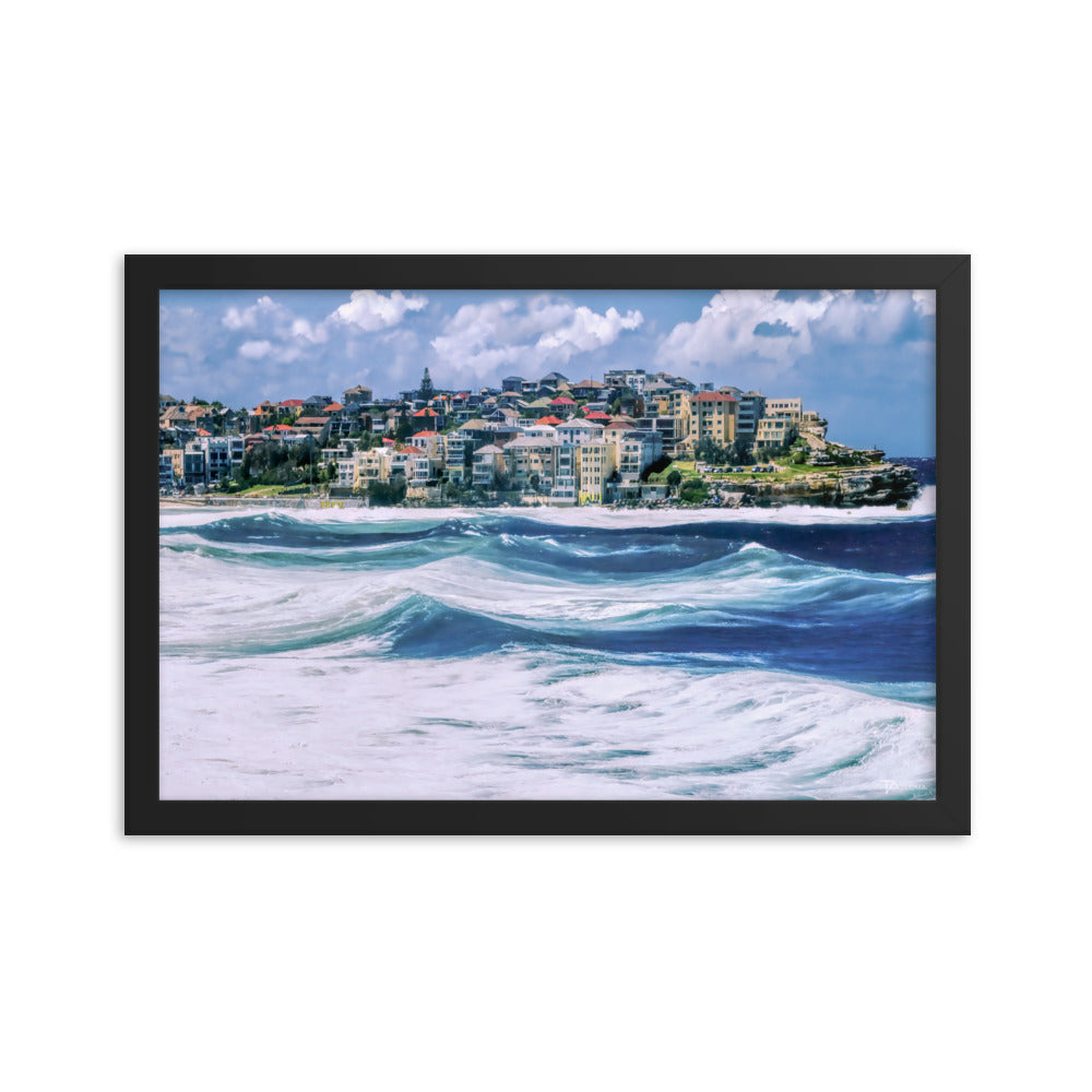 Bondi Beach Storm Framed Photo - Tazloma