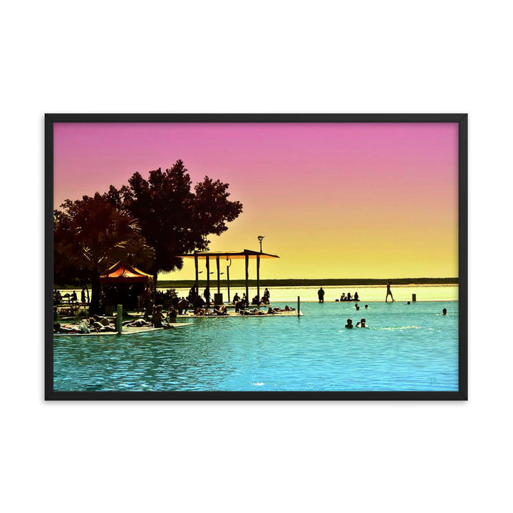 Cairns Sunset Framed Digital Art - Tazloma