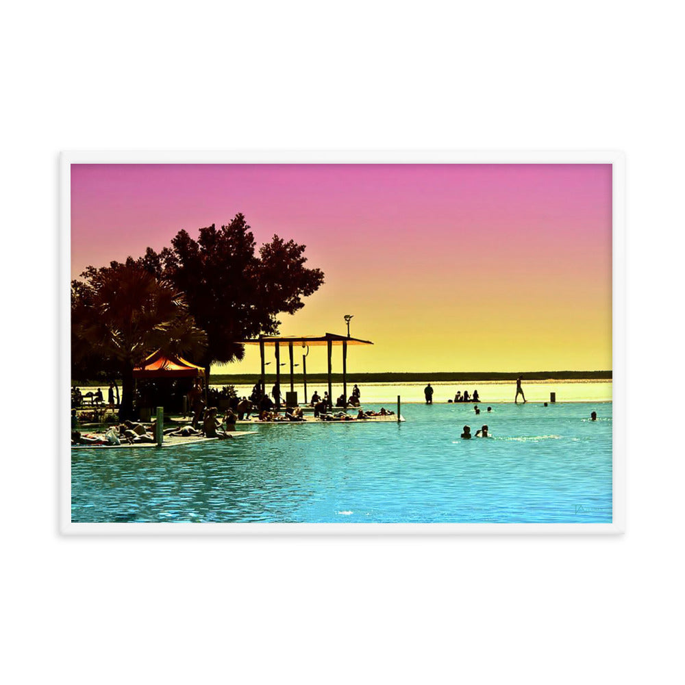 Cairns Sunset Framed Digital Art - Tazloma