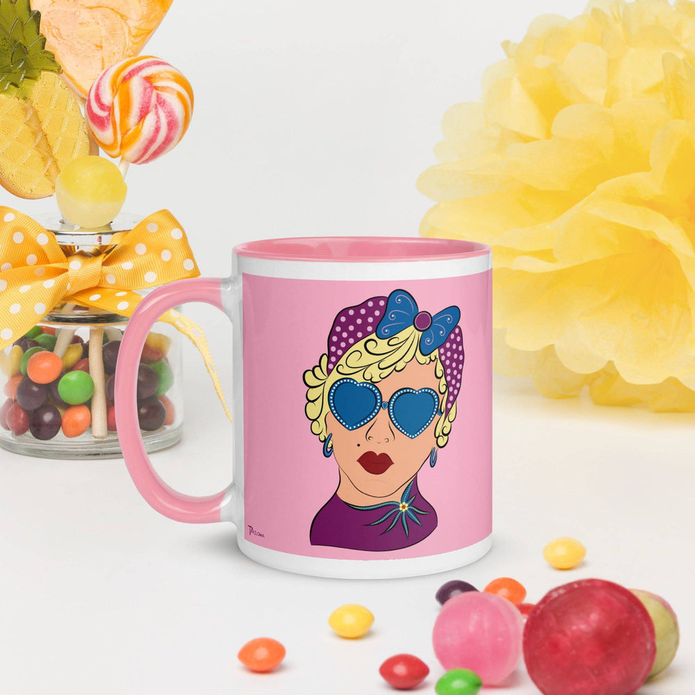Pop Art Girl Pink Mug